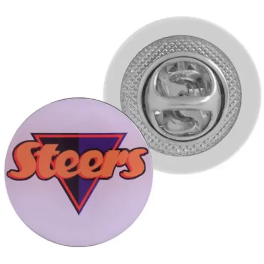 Round Lapel Badge – Pin Clip 30mm x 30mm